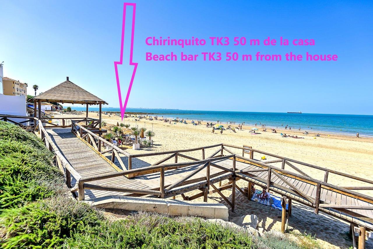 Ocean Sunset Beachfront House With Terraces El Puerto de Santa Maria Exterior foto